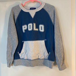 Polo Ralph Lauren Grey and Blue Sweatshirt, size 5